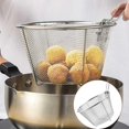 thumbnail image 5 of Panier de Friteuse Rond en Acier Inoxydable de 7 Pouces avec Poignée Pliable pour un Rangement Facile. Idéal pour Frites, Poulet et Plus à la Maison, 5 of 5