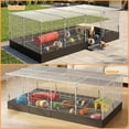 thumbnail image 7 of 20 Planes Guinea Pig Cages Enclosed Hamster Cage with Transparent Top & Waterproof Liner, Expandable Cage for Guinea Pigs, Metal Wire Yard Fence Rabbit Cage, 7 of 7