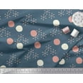 thumbnail image 3 of Soimoi Rayon Fabric Geometric & Polka Dots Printed Fabric 1 Yard 42 Inch Wide, 3 of 3