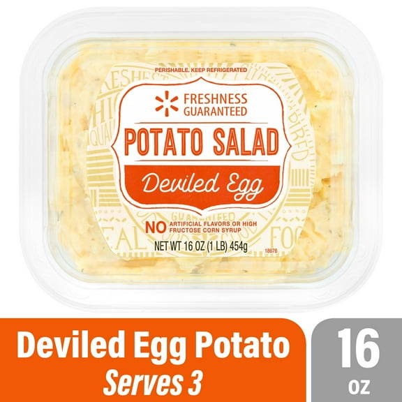 Freshness Guaranteed Premium Ready-to-Serve Deviled Egg Potato Salad Small Tub, 16 oz (Refrigerated)