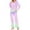 Purple, variant on Uaswgudfs Pajama Sets for Women 2 Piece Soft Cute Pjs Round Neck Long Sleeve Lounge Set for Summer Sleepwear 2025