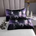 thumbnail image 3 of Purple Gradient Quilt Set Twin Size Purple Ombre Bedspread Modern Abstract Art Bed Set Graffiti Watercolor Artwork Coverlet Set All Season Bedding, 3 of 5
