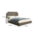 thumbnail image 5 of Benjara BM217481 Fabric Upholstered Storage Bed with Button Tufting Details, Gray - Full Size, 5 of 5