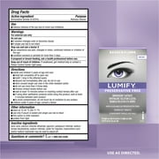 (6 pack) LUMIFY Preservative Free Redness Reliever Eye Drops, For Whiter and Brighter Looking Eyes, 20 Single Use Vials