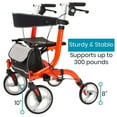 thumbnail image 2 of Vive Everglide Rollator Walker – Lightweight, Foldable, Adjustable Mobility Aid with Seat & Brakes, Black, 2 of 9