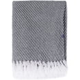 thumbnail image 3 of REDEARTH Classic Throw Blanket - Medium Weight Soft Lap Blanket for Sofa Bed Couch Chairs loveseats car, Living, Indoor/Outdoor use 100% Cotton (50x60; Charcoal), 3 of 6