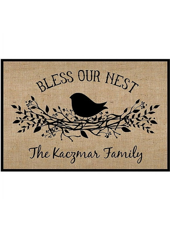Personalized Bless Our Nest Doormat