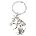thumbnail image 1 of KAKOWELY Cowboy Theme Key Chain Backpack Pendant Creative Metal Key Ring Hanging Decor,2.99"X1.18"X0.08", 1 of 4