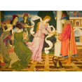 thumbnail image 3 of Joseph Edward Southall 18x14 Black Modern Framed Museum Art Print Titled - Beauty Receiving the White Rose from Her Father (1899), 3 of 5