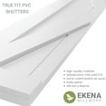 thumbnail image 3 of Ekena Millwork 12"W x 45"H True Fit PVC Single X-Board Farmhouse Fixed Mount Shutters, Primed (Per Pair - Hardware Not Included), 3 of 9