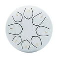 thumbnail image 2 of Outdoor Rain Drum - 11.4cm Steel Tongue Drum with 8 Tones, Drumsticks, and Music Book - Perfect Handpan for Garden Meditation and Relaxation - Mini Healing Percussion Instrument, 2 of 6