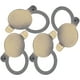thumbnail image 4 of Puerta de 4 piezas Peephole Privacy Cover Puerta Visitante Puerta de cobre Puerta de cobertura Protector de cubierta, 4 of 5