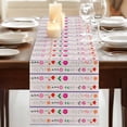 thumbnail image 3 of Table Runners 120 Inches Long Dress Scarves, Purple Pink Spring Floral Farmhouse Coffee/Dining/Kitchen Table Runner for Living Room, Colorful Summer Flowers Botanical 13x120 Inch, 3 of 9