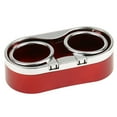 thumbnail image 2 of 2pcs Titular de Copa Sostenedor dual de Taza Botella Soporte Rojo+ Plata Sunnimix Sostenedor de la taza del coche, 2 of 8
