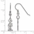 thumbnail image 2 of Sterling Silver LogoArt Sigma Kappa XS Dangle Earrings Sterling Silver Earrings, 2 of 2