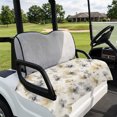 thumbnail image 4 of Beige Grey Spring Floral Golf Cart Seat Covers, Watercolor Summer Botanical Golf Cart Seat Towel Cover for 2/4 Seater Bench Seats, Breathable Washable Dust & Sun Protection Seats Blanket 51''x31'', 4 of 9