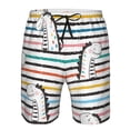 thumbnail image 3 of Vsdgher Cartoon Dinosaurs Men's Beach Shorts, Surfing shorts, Swim trunks, Quick Dry Swim Trunks for Surfing Beach Fun -Large, 3 of 6