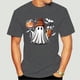 thumbnail image 5 of Camisetas de verano para hombre, ropa con estampado gráfico de fantasma, café, calabaza, Halloween, deportes informales, cuello redondo, camiseta de manga corta, Top, 5 of 5