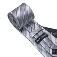 thumbnail image 4 of Set de Corbata Barry.Wang Clásica de Seda Tejida a Rayas 150 cm, 4 of 5