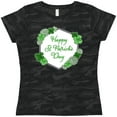thumbnail image 3 of Inktastic Happy St. Patrick's Day Clovers Women's T-Shirt, 3 of 5