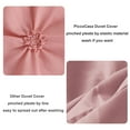 thumbnail image 3 of PiccoCasa King Duvet Cover Set 3Pcs Embroidery Checkered Bedding Set Pink, 3 of 6