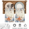 thumbnail image 5 of Blue Coastal Kitchen Towels Set of 3, Summer Beach Starfish Weeping Eucalyptus Retro Absorbent Dish Towels for Kitchen, Microfiber Hand Towel, Quick Drying Tea Towel for Cleaning Dishcloths, 5 of 7