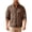 Brown, variant on Polar Fleece Jacket Men Fall Winter Long Sleeve Loose Casual Stand Collar Zip Up Jackets with Pockets Fuzzy Coat Outerwear