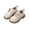 #087-Beige, variant on Girls Flats Shoes Comfortable British Style Buckle Strap Casual Solid Color Loafers For 4-12Y School Party Daily Wear
