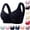 37# Black, variant on Daisy Bras for Older Women,Convenient Snap Front Close Button Cotton Bras,Full Support Wide Back No Underwire Bras,Purple,32
