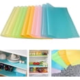 thumbnail image 1 of 10 Pack Doublures de Réfrigérateur. Tapis de Réfrigérateur Lavables, Doublures de Réfrigérateur pour Étagères, Tapis de Table Doublures d'Étagère (2 Verts, 2 Roses, 2 Bleus, 2 Jaunes, 2 Oranges), 1 of 7