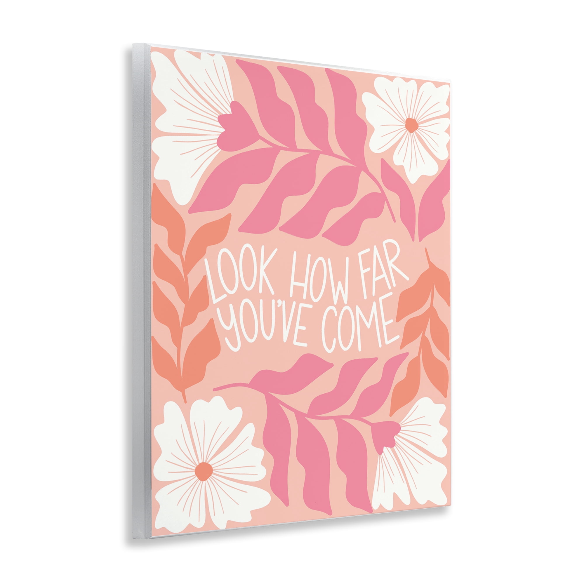 Stupell Industries How Far You've Come Plants & Flowers Painting Unframed Art Print Wall Art, 11 x 14