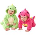 thumbnail image 3 of Baby Plush Dinosaur Romper Halloween Infant Onesie Dress Up Outfit Toddler Christmas Party,6-9 Months, 3 of 5