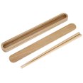 thumbnail image 2 of Reusable Wooden Chopsticks Portable Tableware Gift Set Kitchen Utensils for Eating with Box(White Wax Chopstick Box Chopsticks ), 2 of 14