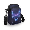 thumbnail image 3 of HELLHERO Butterfly Pattern Travel Crossbody Purse with Double Layer Shoulder Bag Trendy Polyester, 3 of 7