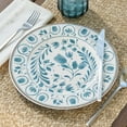 thumbnail image 2 of Better Homes & Gardens 11-inch Round Bamboo Melamine Dinner Plate, Blue, 2 of 6
