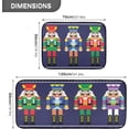 thumbnail image 2 of SKYSONIC Christmas Nutcrackers Kitchen Mats Set of 2 Winter Snow Anti Fatigue Floor Runner Rug Non Slip Comfort Mat 19.7x27.6 Inch + 19.7x47.2 Inch for Living Room Laundry Room Hallway, 2 of 7