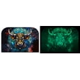 thumbnail image 2 of Off The Wall Plates - Taurus Zodiac Glow in the Dark Decorative Acrylic Cover Triple Blank Wallplate, 2 of 5