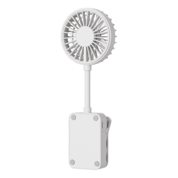 Ventilador portátil con clip, ligero, con 3 velocidades de viento ajustables, pequeño, , para exteriores, oficina, interiores, coche y hogar.