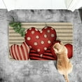 thumbnail image 4 of TIELUTT Valentine's Day Floor Mats Holiday Mats Welcome Door Mats Polyester Door Mats Area Rugs 8x5 Hand Knitted Blanket Knitted Throw Blanket Knit Blanket Rug for Living Room Floor, 4 of 6