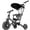 Black, variant on JoyStone 7 in 1 Foldable Tricycle for Toddlers with Adjustable Canopy, Detachable Backrest, Adjustable Seat and Handle and Parental Control Handle, Balance Bike for 1-4 Year Old Boys and Girls, White