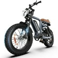 thumbnail image 1 of MG-L 1500W Peak Electric Bike for Adults, 20" Fat Tire E-Mountain Bikes, 48V 15Ah 7-Speed Ebike UL2849, 1 of 10