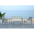 thumbnail image 2 of SAFAVIEH Outdoor Collection Carson 4-Piece Patio Set Grey Wash/Beige, 2 of 4
