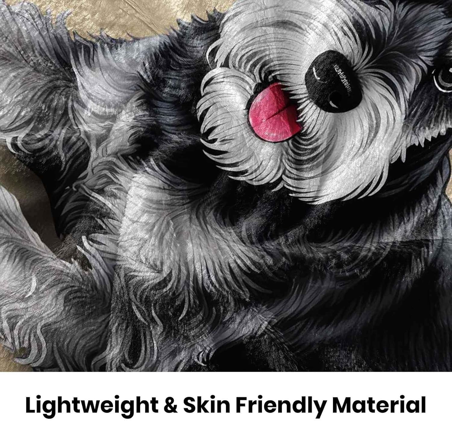 Schnauzer Gifts for Women, Schnauzers Mom Throw Blanket 60'' X 50" Schnauzers Dog Decor for Schnauzer Lovers Gifts