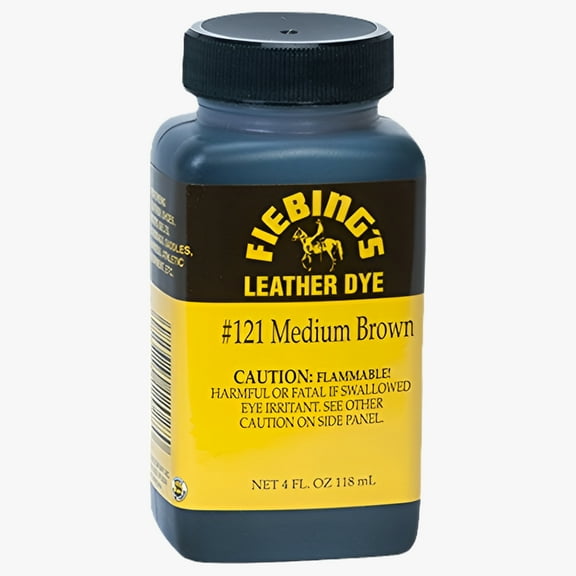 Fiebing's Leather Dye, Medium Brown, 4 oz.