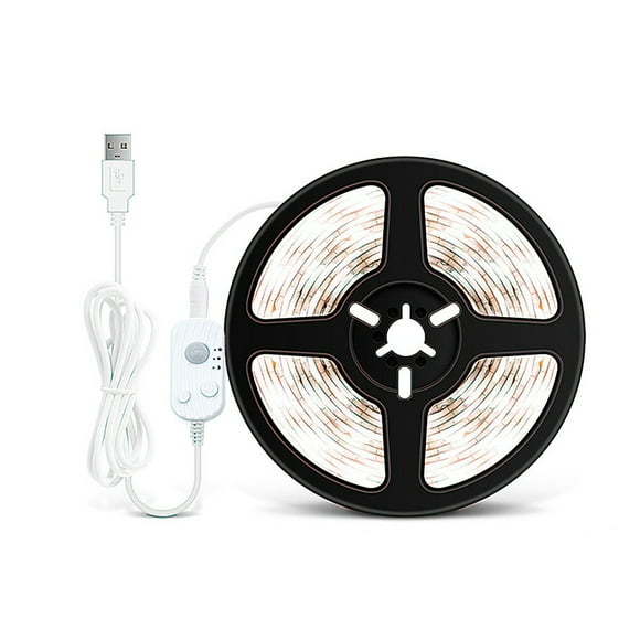 Yuarrent Tira de luz infrarroja Sensor de movimiento automático Flexible 3500K/6500K lámpara de cinta LED iluminación de fondo luz blanca 4M Type2 NO2