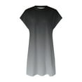 thumbnail image 4 of Tiqkatyck Spring Dresses for Women 2024, Womens Summer Short Sleeve T Shirt Dress Casual Loose Slit Beach Mini , Summer Dresses for Women 2024 Black, 4 of 4