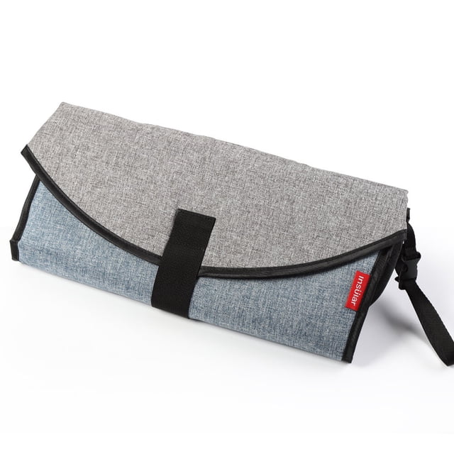 Cambiador de pañales para bebés insular, portátil, impermeable, plegable, para bebés