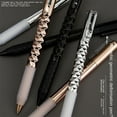 thumbnail image 6 of Intersting Gift Geometric Deformation Metal Writing Tools Shape Change Decompression Pen Deformation Gel Pen Anamorphic Pen Neutral Pen SILVER, 6 of 8