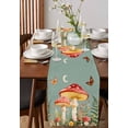 thumbnail image 4 of Ldtrchee Sage Green Mushroom Table Runner 72 Inches, Moon Spring Summer Floral Botanical Bed Runner Dresser Scarves Tabletop for Indoor Outdoor Parties/Ceremony/Banquet, 14" x 72", 4 of 8