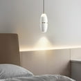 thumbnail image 6 of FSLiving 8W Adjustable Levitate Track Pendant Light H-Type Retractable Lift Pendant Light with Minimalist Modern Aluminum&Acrylic Shade Indoor Island Light Adjustable Length,White - 1 Light, 6 of 8